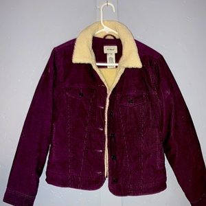 L.L.Bean maroon coat